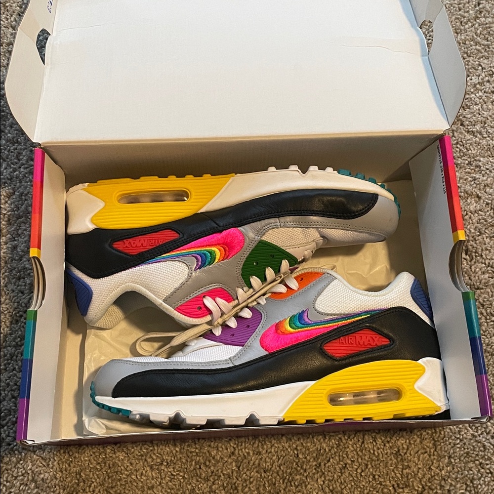 Nike Air Max 90 Be True (2019) CJ5482-100 White Mens US 10 Like New